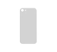 Vitre arrière de remplacement pour Apple iPhone SE 2020 et 8 Argent
