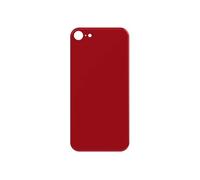 Clappio Vitre arrière de remplacement pour Apple iPhone SE 2020 et 8 Rouge