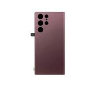 Vitre arrière de remplacement - AVIZAR - Samsung Galaxy S22 Ultra - Rouge - 21 g