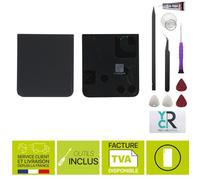 Vitre arrière inférieure noire - Samsung Galaxy Z Flip5 + Kit Outils