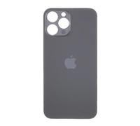 Vitre Arrière Iphone 12 Pro Noir Gris Adhésif Face Arrière Big Hole Logo Neuf