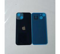 Vitre Arrière Iphone 14 Plus Noir Face Arrière Adhésif Big Hole Logo Neuf
