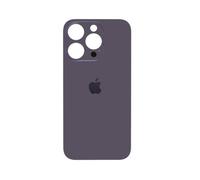 Vitre Arrière Iphone 14 Pro Max Mauve Violet Face Arrière Big Hole Logo