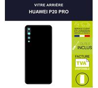 Vitre arrière Noir - Huawei P20 Pro + Kit Outils