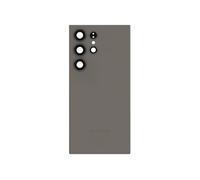 Samsung Vitre arrière Original pour Samsung Galaxy S24 Ultra Gris foncé