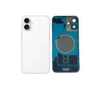 Vitre Arrière pour iPhone 16 Plus Blanc avec Support et NFC