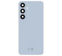 Samsung Vitre arrière pour Samsung Galaxy S24 FE Original Service Pack Bleu