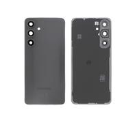 Vitre Arrière PREMIUM + Lentilles Caméra Pour Samsung Galaxy S24 FE - Noir
