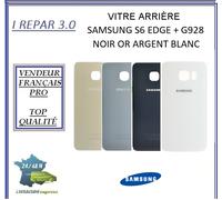 Samsung Vitre arrière S7 Edge G935F – Noir, Blanc, Argent, Or