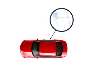 Vitre custode fixe arrière droite teintée verte joint modifié Audi A4 4 B8 2008-2015 - 8589RGSS4RQZ1L