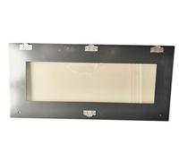 vitre de facade de porte noire pour four - 692533653