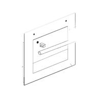 Vitre de porte extérieure d'origine Four cuisinière (42814546 ROSIERES)
