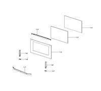 VITRE DE PORTE EXTERIEURE REP 1-2 POUR FOUR SAMSUNG - DG94-00436D