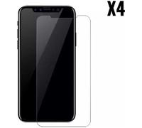 Vitre de protection écran - GHL Tech - iPhone 12 - Pack de 4 - Anti-bulles - Anti-casse - 9H