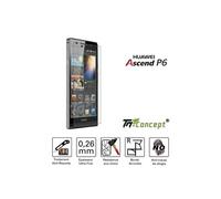 Vitre de protection écran - Huawei Ascend P6 - TM Concept - Verre trempé HQ (0,26mm Bords arrondis)