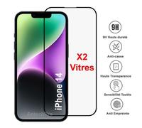 Vitre de protection - NOBRAND - iPhone 14 - Verre trempé - Lot de 2 - Anti-rayure - Installation facile