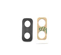 Vitre de rechange pour objectif arrière de rechange + adhésif double face compatible pour Samsung Galaxy J6 Plus J6+ (2018) SM-J610 J610F