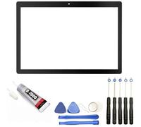 Vitre ecran tactile compatible avec Lenovo Tab M10 TB-X605-X605F-X605L-X605M noir + Kit outils + Colle B7000 Offerte