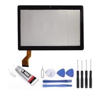 Vitre ecran tactile compatible avec tablette Beista K107 taille 10.1"" Noir + Kit outils + Colle B7000 Offerte
