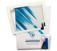 Visiodirect Vitre ecran Tactile pour iPad Air 2 Blanc + Outils