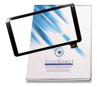 Visiodirect® Vitre ecran Tactile pour Logicom L-Ement Tab 1001 1040 1043 HK10DR2496 Tablette Noire
