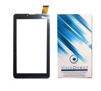 Vitre ecran tactile pour Thomson TEO QUAD 7 BK16 7"" Tablette noire - Visiodirect