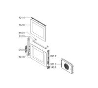 VITRE EXTERIEUR DE PORTE FOUR REP1410 POUR FOUR WHIRLPOOL - 481245059605