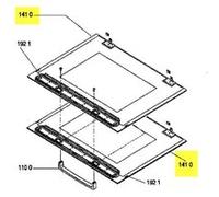 Vitre Exterieure Avec Encadrement Wh Pour Four Whirlpool - 481246448139 G