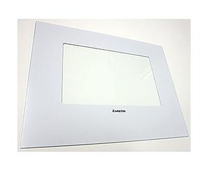 Vitre exterieure blanche 575x434 pour Four Ariston