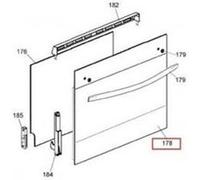 Vitre exterieure pour four Candy - M125176