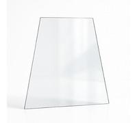 Vitre Godin Golden - Verre Trapèze isocèle pour poêle à Bois - 438/387 x 525 mm (L1/L2 x H1) - 4 mm