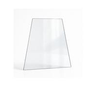 Vitre Godin STRATO - Verre Trapèze isocèle pour poêle à bois - 438 / 387 x 525 mm (L1/L2 x H1) - 4 mm