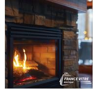 Vitre insert de poêle - DEVILLE - modèle - 7880-chorus-77-classic - 690 x 412 x 5mm