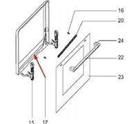 Vitre Interieure De Contre-porte Pour Four Fagor - Cb3e01424 G