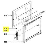 Vitre Intermediaire De Porte Pour Four Fagor - 72x0281 G