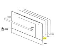 VITRE INTERMEDIAIRE REP 310 POUR FOUR ELECTROLUX - 356182504