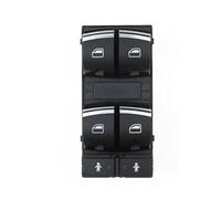 Vitre Interrupteur Boutons Décoration Intérieure Lève-vitre Électrique Commutateurs Bouton Poussoir Noir Pour A6L Q7 2006-2015 4F0959851J 4F0959855B(BLACK 1)