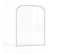 Vitre Invicta Bradford - Verre 2 Angles arrondis pour poêle à Bois - 443 x 268 x 4 mm (L1/L2 x H1/H2) - 4 mm autonettoyant
