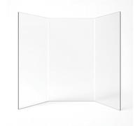 Vitre Philippe 820/825 PANORAMIQUE - Verre Prismatique pour Insert - (225 + 460 + 225) x 470 mm (L2+L1+L3 x H1) - 4 mm