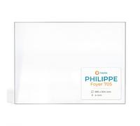 Vitre Philippe Foyer 700 - Verre Rectangle pour Insert - 660 x 457 mm (L1 x H1) - 4 mm