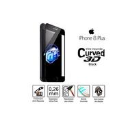 Vitre protection incurvée 3D Apple iPhone 8+ Noir