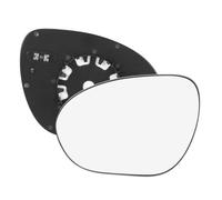 Vitre Retroviseur Chauffant Remplacement La Glace Du Rétroviseur Intérieur Avec Plaque Support Chauffante Côté Conducteur Gauche Pour Nissan Cube Juke 2009-2014