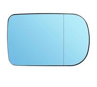 Vitre Retroviseur Gauche Compatible Avec BMW Pour 5 Series E39 2000 2001 2002 2003 Rétroviseur Latéral Porte Passager Conducteur Verre Chauffé Bleu Avec Plaque