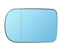 Vitre Retroviseur Gauche Compatible Avec BMW Pour 5 Series E39 2000 2001 2002 2003 Rétroviseur Latéral Porte Passager Conducteur Verre Chauffé Bleu Avec Plaque