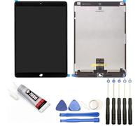 Vitre tactile + Ecran LCD compatible avec iPad Pro (2017) 1701 A1709 A1852 taille 10.5"" Noir + Kit outils + Colle B7000 Offerte