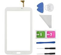 Vitre Tactile Noir Remplacement pour Samsung Galaxy Tab 3 7.0 SM-T210 T210R T210L T217S 217A (WiFi Ver.No Speaker Hole) + Adhésif Préinstallé avec Outils (Blanc)