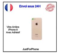 Vitre Verre Arrière Iphone 8 Rose Gold Cache Batterie Adhésif Logo