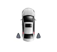 Vitres latérales Pare-soleils pour Volkswagen Tiguan Pare-Brise Avant Magnétique Rideaux Lunettes Arrière Accessoires,2*TriangularWindows
