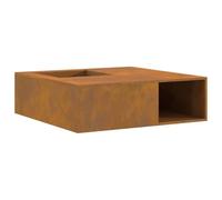 vidaXL Foyer Brun 100 x 100 x 30 cm Acier résistant aux intempéries
