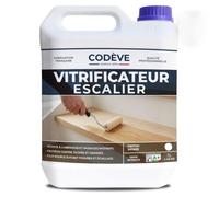 Vitrificateur Escalier - Codeve Bois - 20L - Intérieur - Pour La Protection D'un Escalier En Chêne, Sapin, Hêtre Ou Frêne.